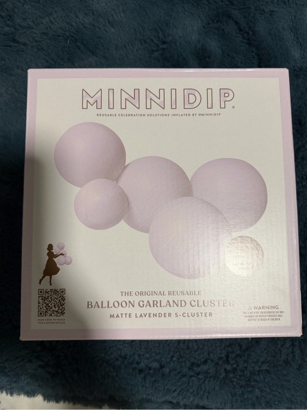 *NWT* Matte Lavender Balloon Garland Cluster - 5-Cluster
